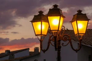 poteau pour lampadaire extérieur