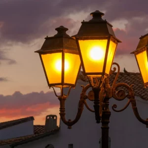 poteau pour lampadaire extérieur